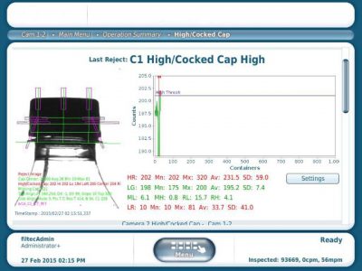 Capping Flaws Inspection High cocked cap